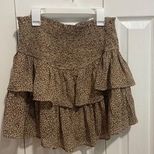 Preppy cheetah print skirt (new with tags)